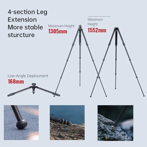 Falcam TreeRoot 61" F38 Pro Quick Lock Carbon Fiber Tripod with Ball Head