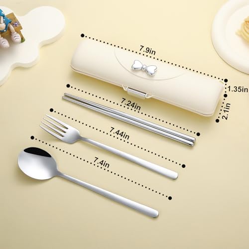Travel Silverware Set with Case (4 Count)