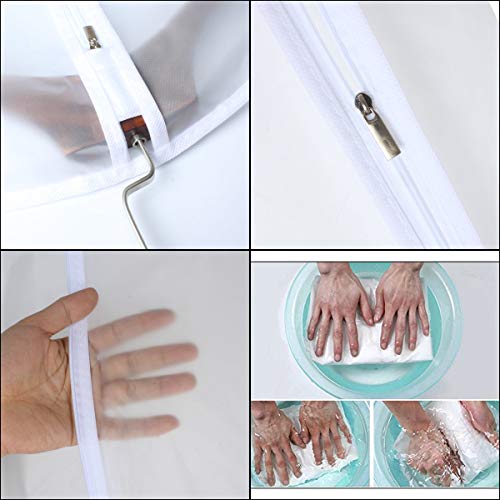 Garment Bags for Hanging Clothes 24'' x 48'' Long Suit Dust Hanging Garment Bag White Breathable Suit Covers for Closet Full Zipper Dust Cover for Dance Dress Clothes Pack of 6 (6 Count)