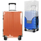 3 Piece Clear Luggage Cover Set Fits 20 24 28 Inch Suitcase Protector (3 Count)