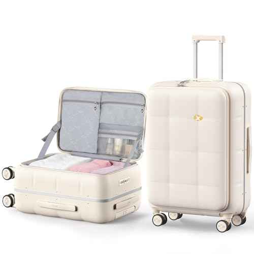 26 Inch Large Checked Luggage Hard Shell Suitcase Top Opening