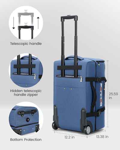 25 Inch Duffle Bag with Wheels for Men