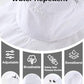 UPF50+ Mens Sun Hat Wide Brim Fishing Hat Airy Mesh UV Protection Portable Bucket Sun Hat White