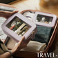 Clear Makeup Bag with Zipper Women Travel Toilrty Bag Purple Medium