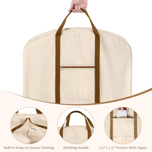 Organic Cotton Garment Bags for Travel Luxury Suit Bag 48 in