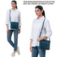 Leather Crossbody Bags for Women Small Soft Genuine Pebbled Sling Shoulder Handbag Crossover Purse with Full Adjustable Strap