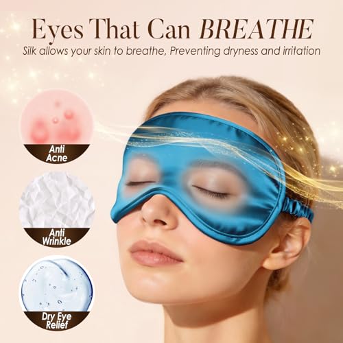 Mulberry Silk Sleep Eye Mask for Sleeping Women Men