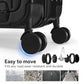 SOKOK Front Pocket Luggage Wide Handle with Spinner Wheels 24 Inch