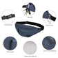 Large Fanny Pack for Men Women Sling Bag with 4
