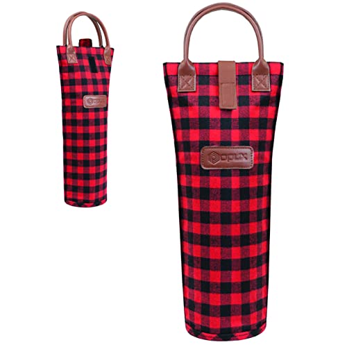 Single Bottle Wine Bag Carrier Insulated Wine Cooler Tote
