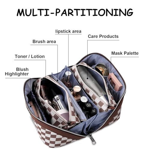 Travel Makeup Bag Organizer Cosmetic Bag (3 Count)