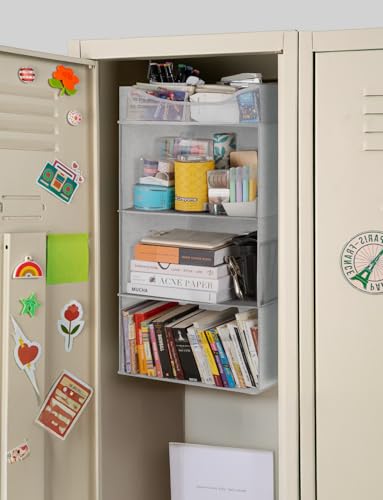 3 Shelf Hanging Closet Organizer with Half Compartment