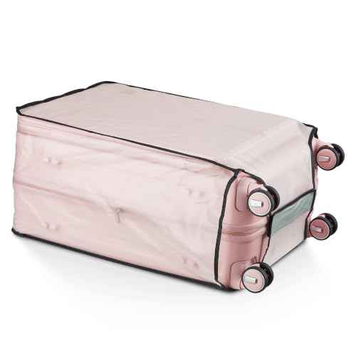 4 Piece Expandable Hardshell Pink Luggage Sets with Spinner Wheels (3 Count)