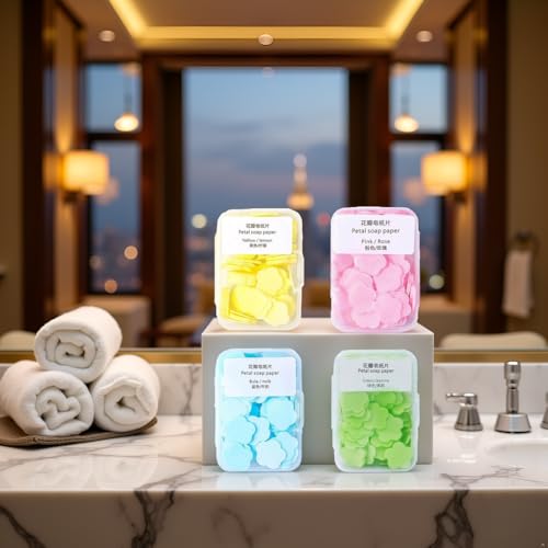 4 Boxes Paper Soap (400 Count)