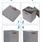 Fabric Storage Bins with Lids 13 Inch Storage Cubes with Lid (2 Count)