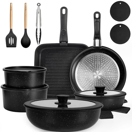 22 Pack Nonstick Pots and Pans Set