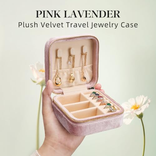 Plush Velvet Travel Jewelry Box