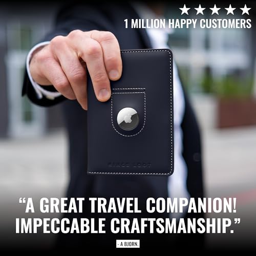 Passport Wallet with AirTag Holder