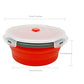 1200ml Large Collapsible Food Containers Silicone Lunch Containers Silicone Leftover Food Containers (3 Count)