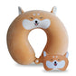 Cute Travel Pillow with Sleep Eye Mask Cartoon Headrest & Neck Pillow for Kids Boys & Girls