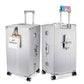 Super Large Aluminum Frame Checked Zipperless Luggage
