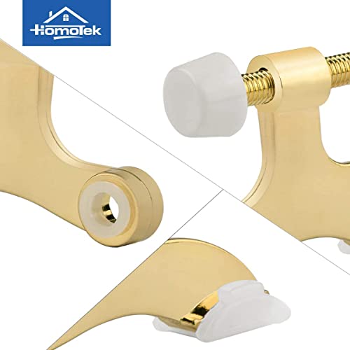 12 Pack Hinge Pin Bright Brass Door Stopper (12 Count)