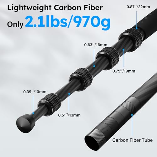 AM-025K+KS-5 Carbon Fiber Travel Tripod, Ball Head, 55.1"