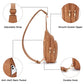 Crossbody Bags for Women Leather Sling Bag for Woman Travel Camel Brown