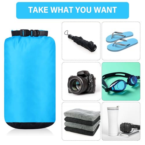 6 Pcs Waterproof Dry Bag Set for Kayaking & Camping (6 Count)