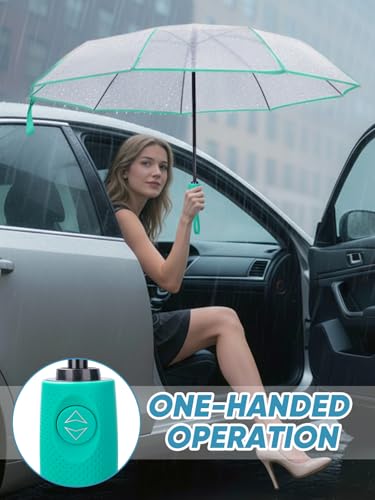 Windproof Travel Umbrellas for Rain and Sun (2 Count)