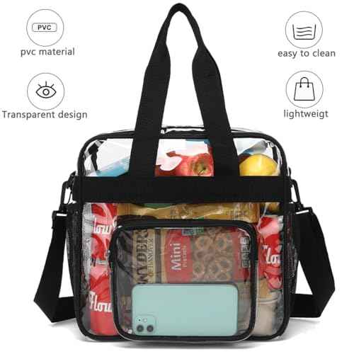 Clear Bag for Stadium Events With Shoulder Strap for Women