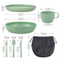 6 Piece Camping Mess Kit with Bowl
