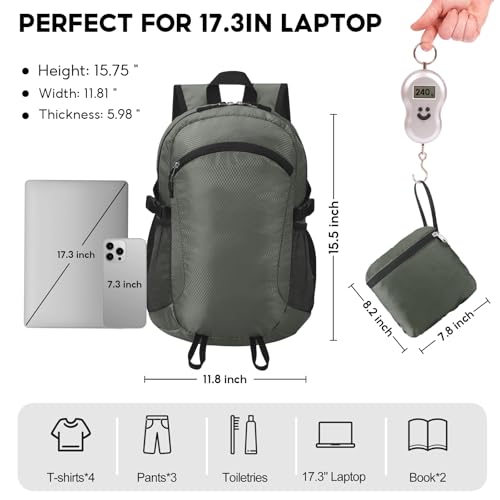 Small Hiking Backpack Travel Lightweight Hiking Packable Daypack Water