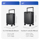 SOKOK Carry On Luggage Wide Handle Suitcase with Front Pocket 20''