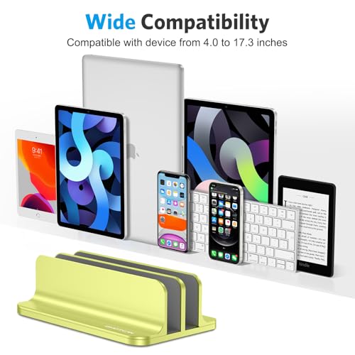 Dual Vertical Desk Laptop Stand Holder