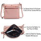 Leather Crossbody Bags for Women Small Genuine Nappa Purse Multi