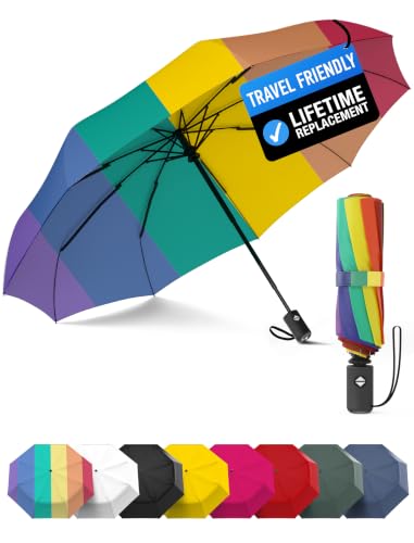 Windproof Compact Umbrellas for Rain