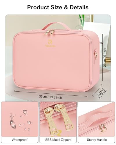 Travel Makeup Bag With LED Mirror