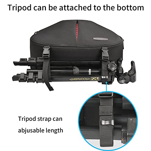 Camera Bag Sling Shoulder Bag Camera Case Waterproof with Rain Cover Tripod Holder