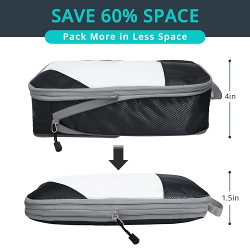 7 Set Compression Packing Cubes for Travel (7 Count)