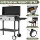 2 Burner Outdoor Propane Gas Stove with Auto Ignition & Regulator