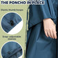 Waterproof Rain Poncho for Women Packable Hooded Raincoat with Pocket