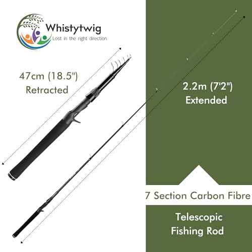 Carbon Fiber Telescopic Fishing Rod 7.2ft