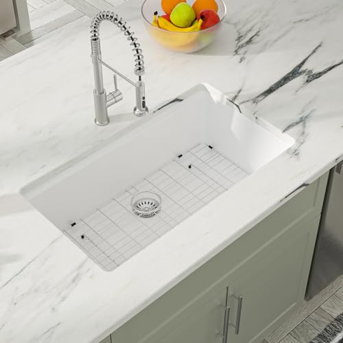 32 Inch Granite Composite White Kitchen Sink