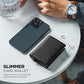 Pop up Card Wallet Minimalist Cash Wallets RFID Blocking Leather Smart Credit Card Holder with ID window for Men
