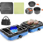 Camping Stove 2 Burner Foldable Propane Camping Stove with Cookware