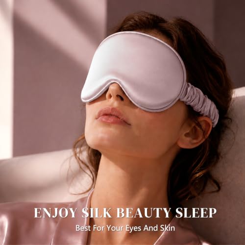 Adjustable 22 Momme 100% Pure Mulberry Silk Sleep Mask