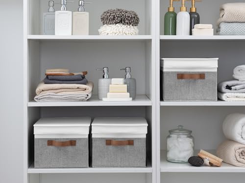 Fabric Storage Bins with Lids (3 Count)