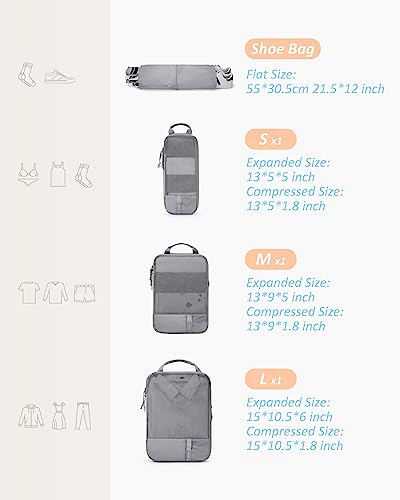 4 Set Compression Packing Cubes (4 Count)