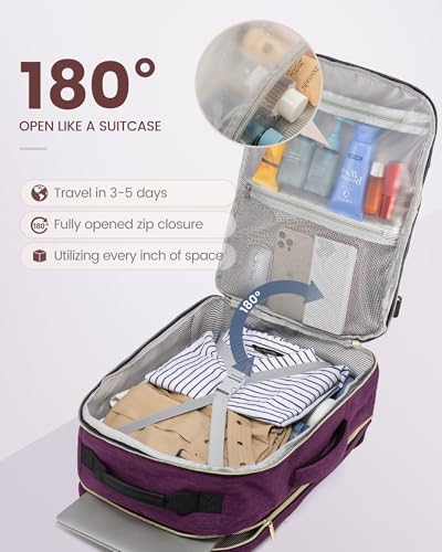 50L Travel Backpack Flight Approved Carry on Backpack